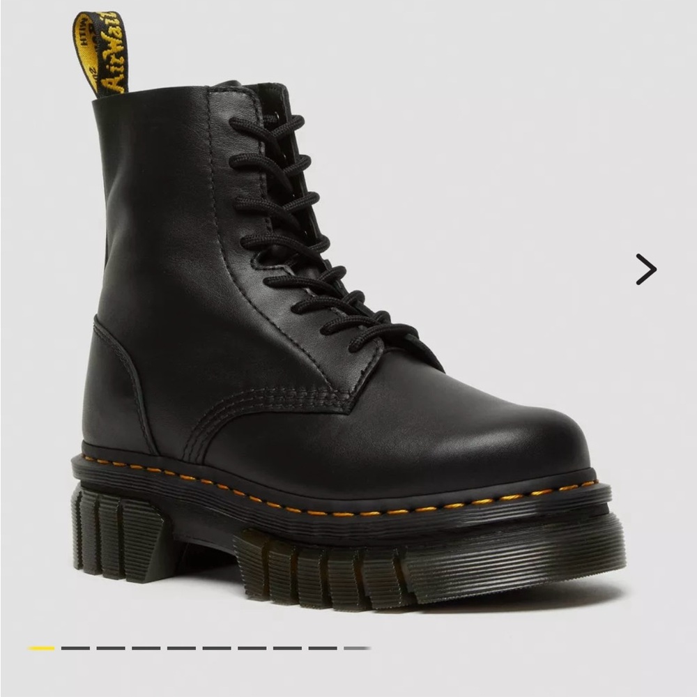 Dr. Martens Black Leather Platform Boots